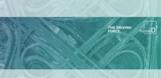 Formel D Header, Autobahnkreuz aus der Vogelperspektive