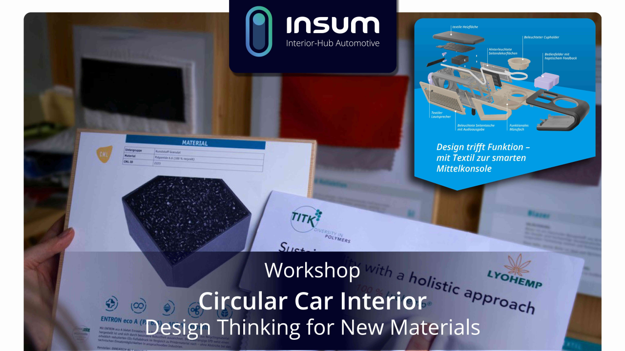 Circular Car Interior &ndash; Design Thinking for New Materials hei&szlig;t das Event des Transformations-Huibs InSuM, in welchem AMZ Sachsen Partner ist.