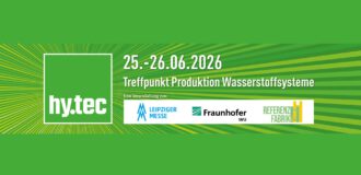 Die Messe Leipzig organisiert am 25. und 26. Juni 2026 gemeinsam mit dem Fraunhofer IWU in Chemnitz die hy.tec, eine Plattform f&uuml;r die industrielle Produktion von Wasserstoffsystemen.